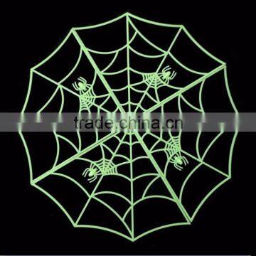 Halloween luminous decorative spider web