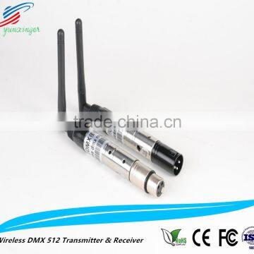 Wireless DMX Receiver wireless DMX512 transmitter receiver LED lighting male and female plugs 2.4G wireless dmx512