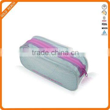 Waterproof Feature Portable Pink PVC Storage Bag Makeup Case