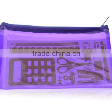Hot Selling Clear PVC Pencil Packing Bag With Zipper photo-2