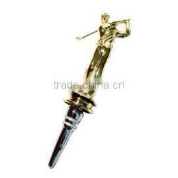 wholesale wine stoppers stainless steel wholesale wine stoppers with golf man top