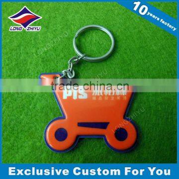 Sweet Heart Shape Acrylic Keychain Red Color Printing Acrylic Key Holder photo-3