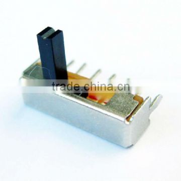 Standard SWITCH SLIDE SPDT Circuit On-On 0.1A @ 12VDC Through Hole Right Angle PC Pin