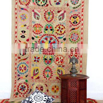 Suzani Tapestry Uzbek Suzani Wall Hanging Indian Embroidered Suzani Throw