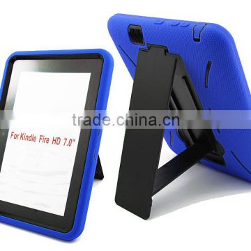 Rugged rubber combo case for Amazon Kindle Fire HD 7.0 inch back housing