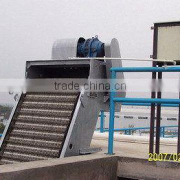 Waste water treatment plant bar screen machine