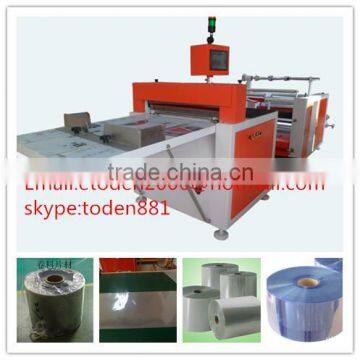 clear PVC roll material sheet cutting machine