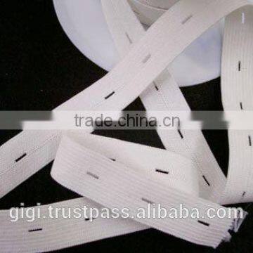 Buttonhole Knitted Elastic / Button Hole Elastic