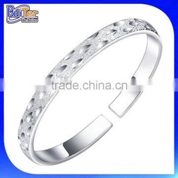 New Arrival!!! Custom Silver Stainless Steel Embroidery Bracelet,Embroidery Cuff Bracelet Wholesale photo-4