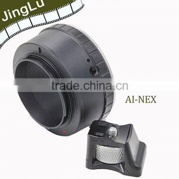 2015 New Lens Adapter With Tripod for Nik AI Mount Lens to NEX Body Camera
