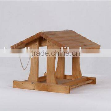 BSCI factory nature wooden plywood MDF birdhouse without printing