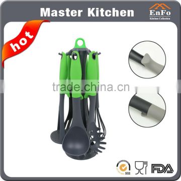 6 pcs High Quality nylon kitchen utensil / nylon kitchen tools with utensil stand