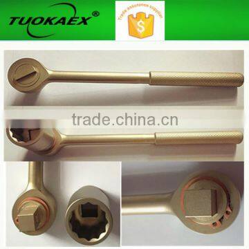 Ratchet socket wrench non sparking deep socket wrench