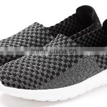 China Factory Handmade Woven Elastic Casual Shoes
