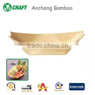 disposable wooden dish for food use