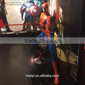 spider man animation movie wax figure silicone statue