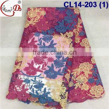 CL14-203 New design cheap net embroidery lace, french lace faric for sale