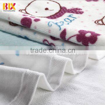 100% Cotton Cartoon Characters Bear Printing Baby Hand Towels photo-3