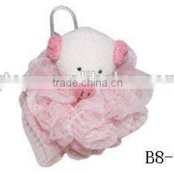 mesh NET bath sponge cartoon scrubber B8-003