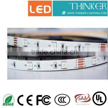 12V non-waterproof battery Flashing SMD5050 30LEDs/m LED strip