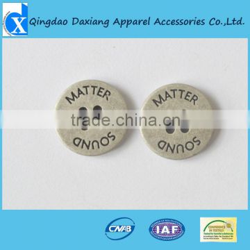 zinc alloy 4 Holes custom logo Sewing Buttons