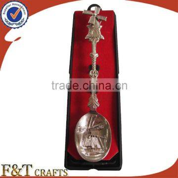 Zinc alloy 3Dbuildings high quality windmill house spoon/souvenir spoon/souvenir items