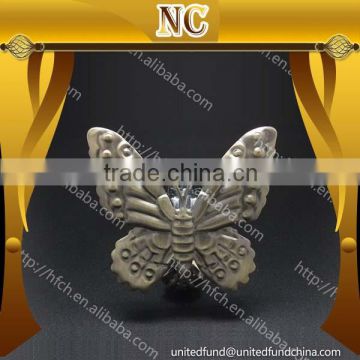 home decoration metal butterfly curtain clip