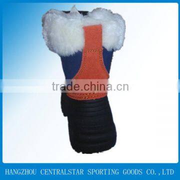 Orange Leather Warm 2014 Child Shoe Boot photo-6