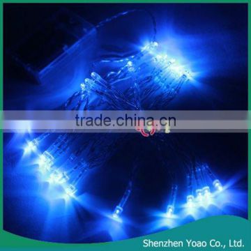 Blue 30 LED Battery Outdoor String Lights