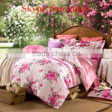 high quality 100% cotton reactive printting bed sheet set bed sheet egyption cotton bedding bedding set provide bedding for home