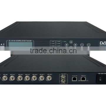 SC-1401 8 IN 1 MPEG-2 to H.264 transcoder iptv