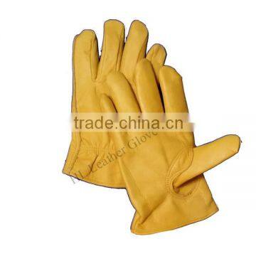 Durable and soft cow grain split leather gloves with CE certification