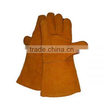 Cut and heat resistance economy cowhide welding glove