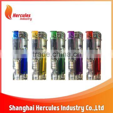 Plastic refillable led electronic torch lighter HL-09913T