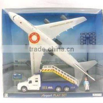 plastic toy of airport play set