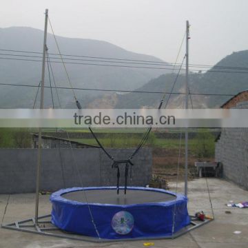 HOT SALE outdoor single bungee jumping/bungee trampoline for kids and adults