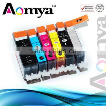 Aomya high quality pgi-520 cli-521 compatiable ink cartridge for canon mp540