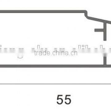 6063 T5 Aluminium Profile With PVC Wrapping Wood Grain for Silding Door -GL159 photo-2
