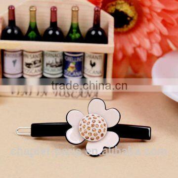 chaplet rhinestone flowers hairpin for girls