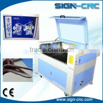 SIGN 9060 Cheap CO2 laser engraving and cutting machine with rotary attachment and up-down table