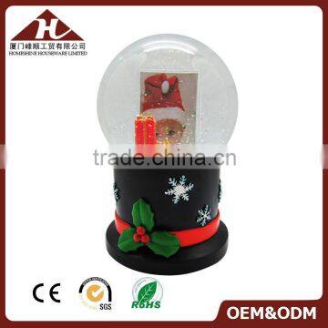 christmas photo snow globe for kids