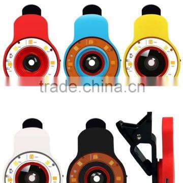 Smartphome Selfie Beauty-mode Adding Lens 9 in 1 Multi-functional Professional Selfie Flash Fill Led Light Wide-angle Lens photo-3