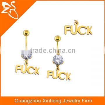 High Quality 316l Stainless Steel Sexy Words Belly Rings Body Piercing Jewelry photo-6