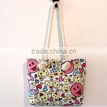 2016 cotton canvas beach bag tote bag