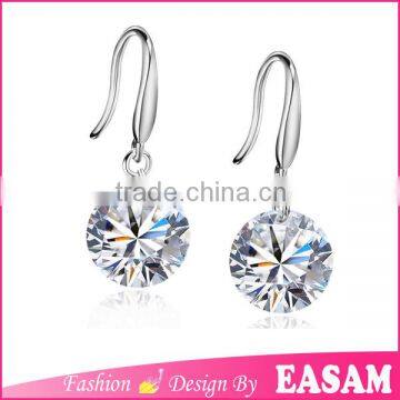 Fashion silver earring,new models zircon earrings
