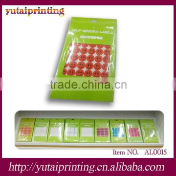 Glossy paper cd label with adhesive sticker