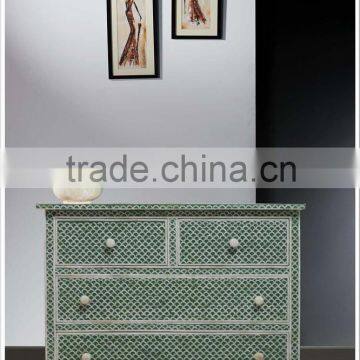 Bone Inlay Serpentine Chest Mint-Green