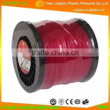 CE, GS, EMC Certificate Grass Trimmer Accessories Rose-red Color Triangle Shape Grass Cutter Line Nylon Grass Trimmer Line