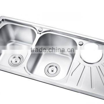 SC-310A Foshan factory supplier two bowl deep kitchen sink