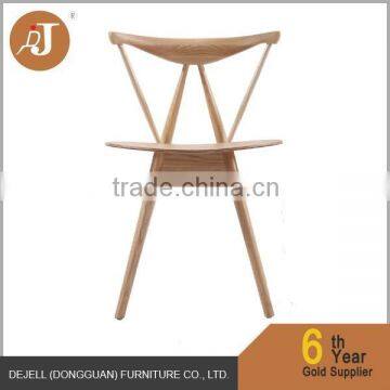 PU upholstered modern ash solid wood chair